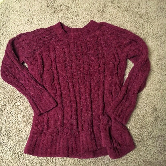 La Hearts Sweaters - Soft Maroon pullover sweater